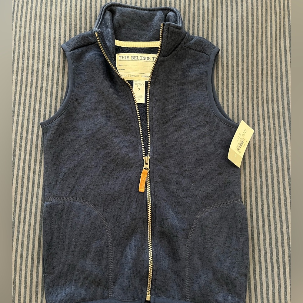 COPY - Boys Soft Zip Up Vest